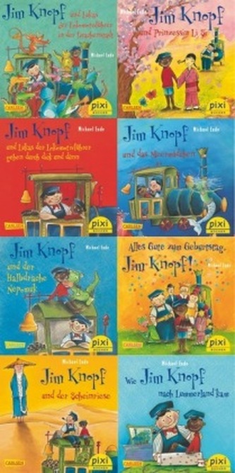 Pixi-Buch 2058-2065 (Jim Knopf), 8 Hefte