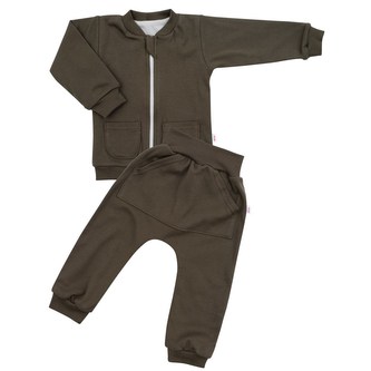 Kojenecké tepláčky a mikinka New Baby Uni zelená - velikost 80 (9-12m)