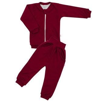 Kojenecké tepláčky a mikinka New Baby Uni bordó - velikost 92 (18-24m)