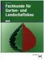 Fachkunde für Garten- und Landschaftsbau