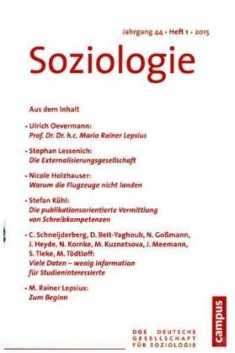 Soziologie Jg. 44 (2015) 1