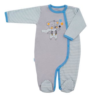 Kojenecký bavlněný overal New Baby Lucky Bear - velikost 56 (0-3m)