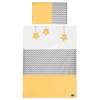 5-dílné ložní povlečení Belisima Hvězdička 90/120 žluté