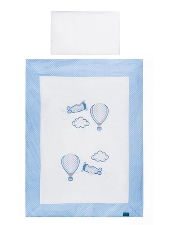 6-dílné ložní povlečení Belisima Letadla 100/135 modré