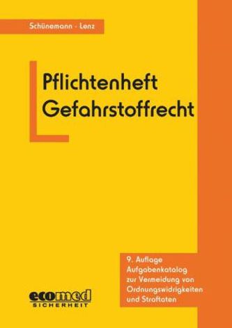Pflichtenheft Gefahrstoffrecht Pflichtenheft Gefahrstoffrecht