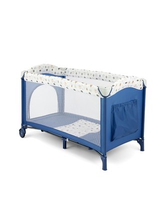 Cestovní postýlka Milly Mally Mirage blue-white