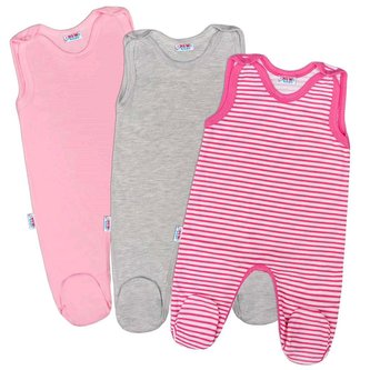 Kojenecké dupačky New Baby Classic II Holka 3ks - velikost 80 (9-12m)