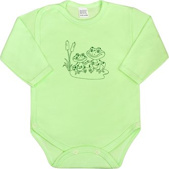Kojenecké body celorozepínací New Baby Malá Zvířátka zelené - velikost 62 (3-6m)