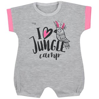 Kojenecký letní overal Koala Ara šedý - velikost 80 (9-12m)