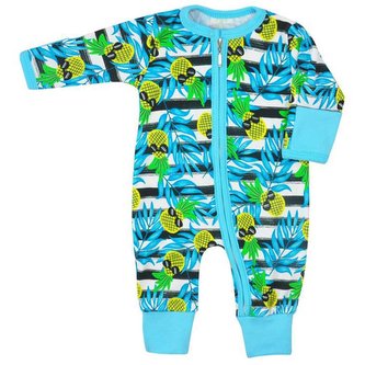 Kojenecký overal Koala Tropical modrý - velikost 62 (3-6m)