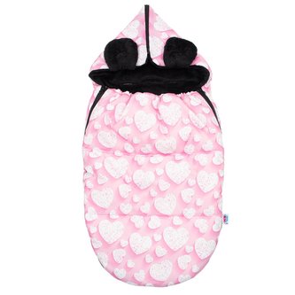 Luxusní fusák New Baby Srdíčka