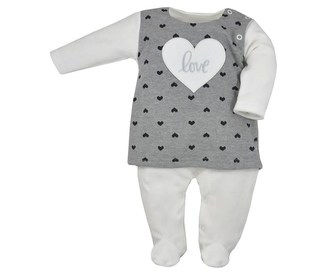 Kojenecký holčičí overal Koala Jessica šedo-béžový