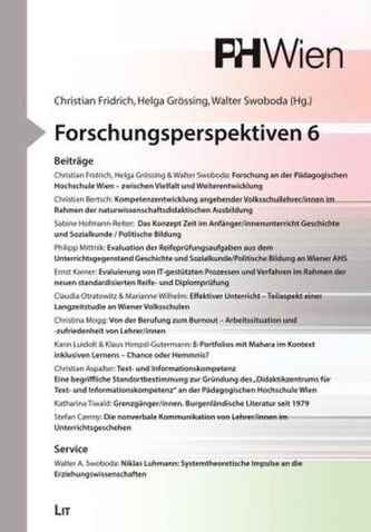 Forschungsperspektiven. Bd.6