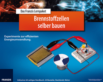 Das Franzis Lernpaket Brennstoffzellen selber bauen, Handbuch, 20 Bauteile, Steckbrett, Motor