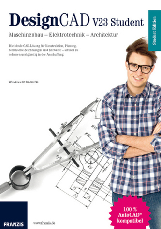 DesignCAD V23 Student, CD-ROM