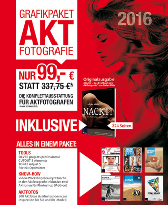 Grafikpaket Aktfotografie 2016, DVD-ROM m. Buch