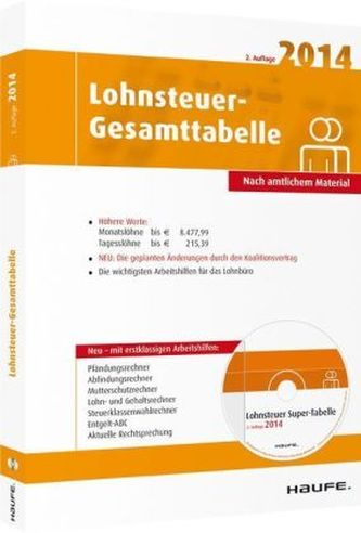 Lohnsteuer-Gesamttabelle 2014, m. CD-ROM