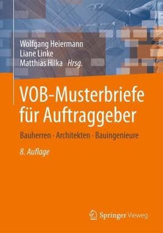 VOB-Musterbriefe für Auftraggeber, m. CD-ROM
