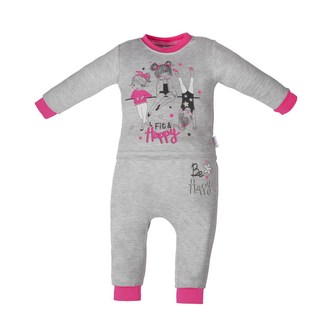 Kojenecké tepláčky a tričko Fit and Happy New Baby - velikost 68 (4-6m)