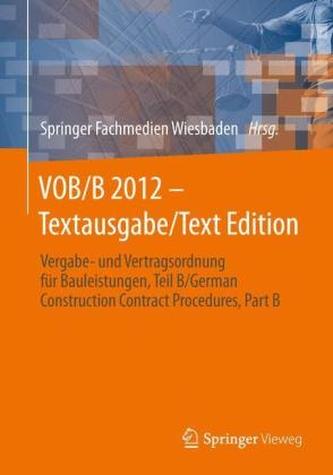 VOB/B 2012 - Textausgabe / Text Edition