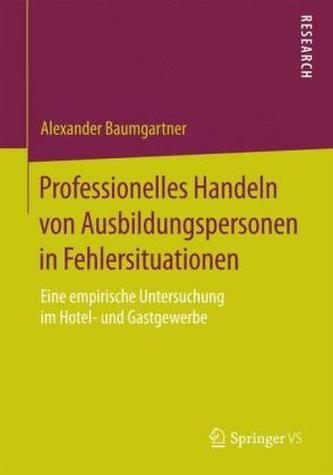 Professionelles Handeln von Ausbildungspersonen in Fehlersituationen