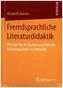 Fremdsprachliche Literaturdidaktik