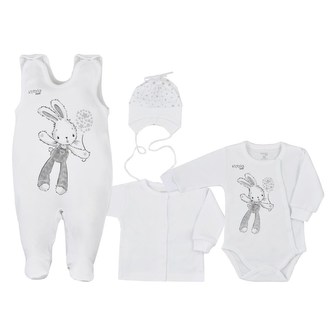 4-dílná kojenecká souprava Koala Rabbit - velikost 62 (3-6m)