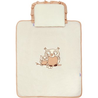 Set do kočárku New Baby Sovičky béžový