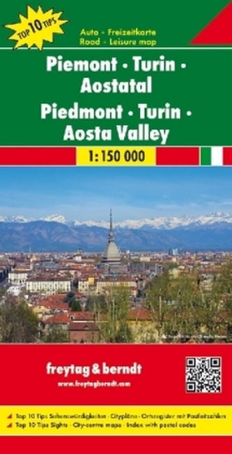 Automapa: Piemont-Turín-údolí Aosty 1:150 000