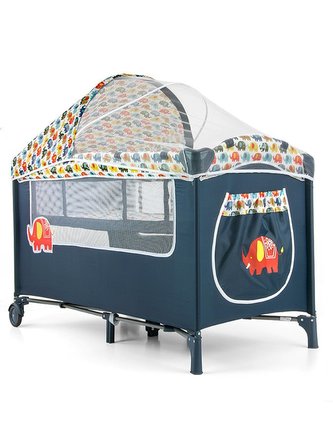 Cestovní postýlka Milly Mally Mirage Deluxe elephant