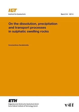 On the dissolution, precipitation and transport processes in sulphatic swelling rocks