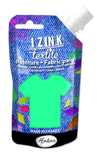 IZINK textilní barva - světle tyrkysová 80 ml