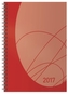 Buchkalender Wochentimer Flexi Colourlux rot 2017