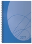 Buchkalender Wochentimer Flexi Colourlux blau 2017