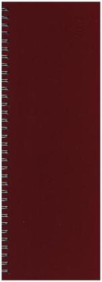 Tischquerkalender Professional Premium rot 2017