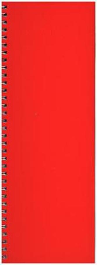 Tischquerkalender Classic Colourlux rot 2017