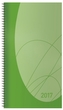 Taschenkalender Modus XL Flexi Colourlux grün 2017