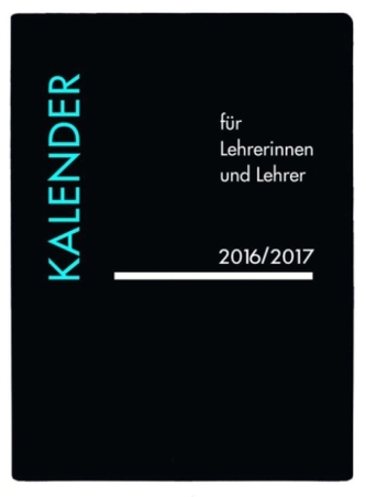 Lehrerkalender PVC schwarz 2017