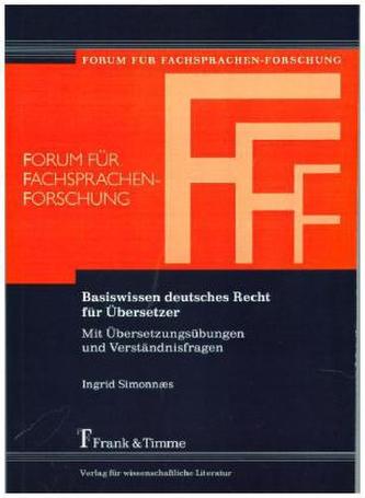 Basiswissen deutsches Recht für Übersetzer