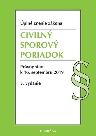Civilný sporový poriadok. Úzz, 3. vydanie, 2019