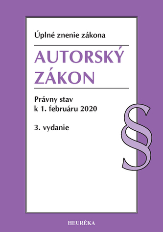 Autorský zákon. Úzz, 3. vyd, 2020