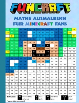Minecraft Mathe Ausmalbuch