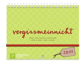 vergissmeinnicht 2017, Taschenkalender