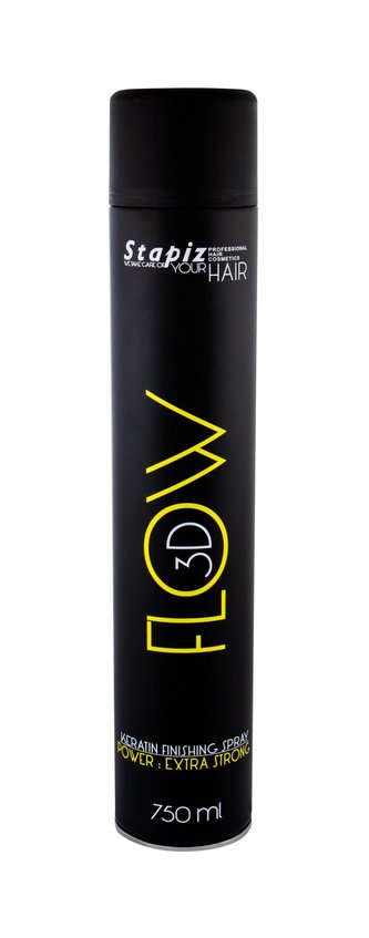 Stapiz Flow 3D Lak na vlasy Keratin Finishing Spray 750 ml Extra Strong pro ženy