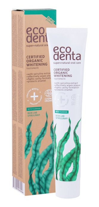 Ecodenta Organic Zubní pasta Spirulina 75 ml Whitening unisex