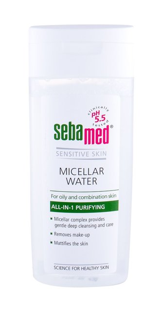 SebaMed Sensitive Skin Micelární voda Micellar Water 200 ml Oily Skin pro ženy