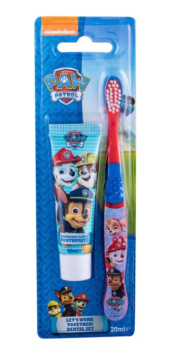 Nickelodeon Paw Patrol zubní kartáček + zubní pasta 20 ml