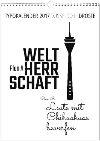 Typokalender 2017 Düsseldorf