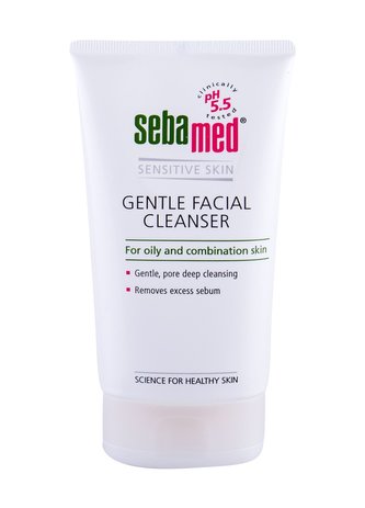 SebaMed Sensitive Skin Čisticí gel Gentle Facial Cleanser 150 ml Oily Skin pro ženy