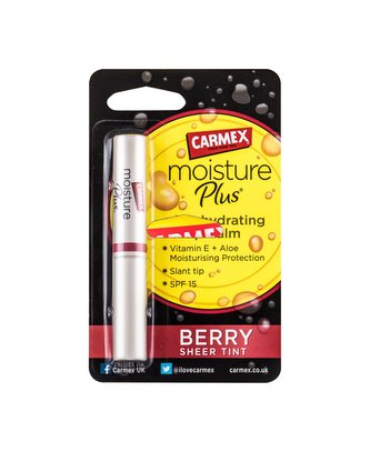 Carmex Moisture Plus Balzám na rty 2 g Berry SPF15 pro ženy